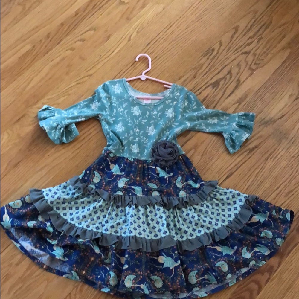 Giggle Moon Brilliant Sapphire Party girls dress